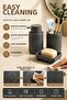 Lines Series Gray Bathroom Set, 3 Piece Oval Acrylic Soap Dish Brush Holder and Liquid Soap Dispenser Set - 3319 - 5