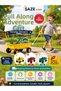 Sand and Garden Play Set – Toy Transport Cart with Wheels, Shovel and Rake Accessories, Beach Sand Pool for Ages 3+ - 3