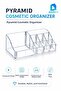 Pyramid Cosmetic Organizer Transparent Multi-Compartment Makeup Jewelry Lipstick Nail Polish Cotton Organizer - 5