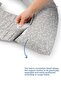 Pregnant and Breastfeeding Pillow with Back Support Gray Flower - 5