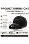 Original the Black Embroidered Unisex Baseball Cap Vintage Distressed Cotton Adjustable Black - 5