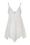 Beyaz Tül Kurdele/Fiyonk ve Dantel Detaylı Kapsız Külotlu Babydoll/Fantezi Gecelik THMAW26LL00007 - 3