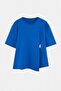 Saks Aksesuar Detaylı Tok Örme Kumaş Büyük Beden T-shirt Bluz TBBSS26AF00046 - 4