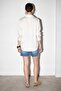 White V-Neck Satin Shirt Tdrss26Go00088 - 4
