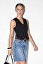 Black Cross-Closure Vest Tdrss26Ye00006 - 2