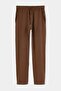 Black-Light Brown Double Pack 100% Cotton Linen Straight Fit Men's Trousers Tmnss26Pl00041 - 11