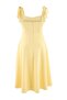 Yellow Woven Plus Size Dress Tbbss25Ah00225 - 3