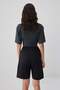 Black-Grey 2-Pack Pocketed Cotton Elastic Waist Long Shorts & Bermuda Twoss26Sr00305 - 6