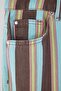 Multi-Colored High Waist Wide Leg Striped Plus Size Jeans Tbbaw27Cj00015 - 5