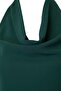 Khaki Degaje Collar Backless Woven Crepe Blouse Twoss26Bz00408 - 2