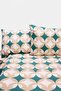 Double Retro Themed Elastic Sheet Bedding Set 200X220Cm Tphaw27Ckn00007 - 5