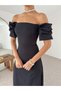 Low Sleeve Long Length Strapless Special Occasion Wedding Henna Homecoming Engagement Women Dress - 7