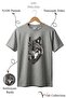 Half Wolf Half Turk Lettering Design Printed 100% Cotton Crew Neck Premium T-Shirt