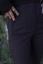 Bitter Brown Fabric Trousers with Flatolo Detail on the Front - 4