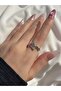 Women's Gold Color Sequential Heart Ring
