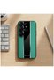 Samsung Galaxy S24 Ultra Compatible Case Zebana Premium Leather Case Green - 4