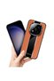 Xiaomi Redmi Note 14 Pro Plus 5g Compatible Case Zebana Premium Leather Case Brown - 3