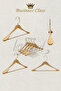 Business Class 50 Pieces 44 cm Gold Italian Hook Solid Wood Clothes Hanger Coat Hanger Jacket Hanger - 4