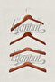 Business Class 3 Pieces 44 cm Gold Italian Hook Solid Wood Suit Hanger Coat Jacket Hanger - 4