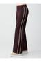 Bitter Brown Regular Waist Regular Leg Striped Knitted Jogger Pants - 4