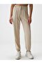 Stone Narrow Leg Normal Waist Gabardine Trousers with Cargo Pockets - 4