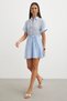 Hakim Collar Layered Chiffon Dress