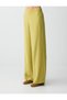 Oil Green Pocket Detailed Regular Waist Woven Trousers with Elastic Waistband - 5