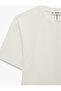 Zipper Detailed Cotton Crew Neck Short Sleeve T-Shirt - 6