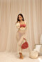 Santorini Beige Long Knitwear Dress - 6
