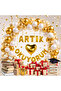 Reading Day Themed I'M Now Reading Foil Letter Balloon White Gold Confetti Decoration - 2