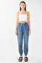 Women's Elastic Jogger Pants Dark Blue - 3