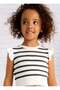 Girl's Knitted T-Shirt 2-10 Years White - 2