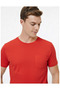 Men's Crew Neck T-Shirt with Pocket Detail and Folded Sleeves Slim Fit E10 241