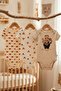100% Cotton 3-Piece Organic Printed Snap Fastener Baby Bodysuit