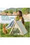Portable Pet Teepee,Washable Bed with Cushion,for Small Dogs and Cats - 5