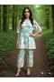 Women’s Traditional Ethnic Co-Ord Set, Jute Cotton Kurta Top & Straight Pant Set