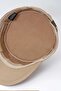 Men's Denim Fidel Castro Cap with Eyelet Detail - Brown - 3