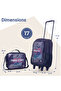 Set of 5 Trolley 17" School Bag Combo - Game Mode black - 8