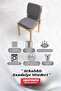 Chair Cushion with Backrest Oval Lace-Up Kitchen Garden Balcony Cushion Standardfit Gray - 3
