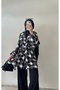 Brown Patterned Summer Kimono