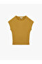Slim Fit Cotton Crew Neck Zero Sleeve T-Shirt - 3