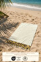 Leopard Beach Towel 100% Cotton Certified Sea & Pool Towel Cream 70X140Cm - 2