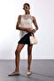 Beige Sequined Mesh Blouse 1100 - 4