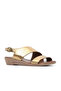 Shoes Bronze Leather Women's Sandals 01Wl1508 - 2