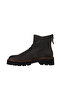 Grey dark nubuck women's flat boot 01wv9900 - 4