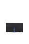 Black Cobalt Blue Leather Women's Wallet