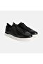 Men's Black Lace-Up Casual Leather Shoes