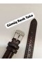 12 mm Compatible Watch Band, Dark Brown Color, Flat Model, Silver Color Buckle, (Second Item in the Cart Is 100 Tl.) - 7
