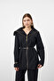 Black women's fluid cotton textured layered detail belted set - 3
