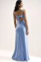 Cut-Out Detail Tie-Detail Satin Maxi Dress - 5